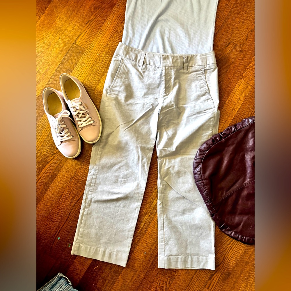 Vintage GAP size 2 heather grey trousers EUC chic ankle length